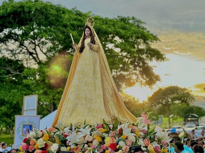 Sinceanos peregrinaron con la Virgen del Socorro