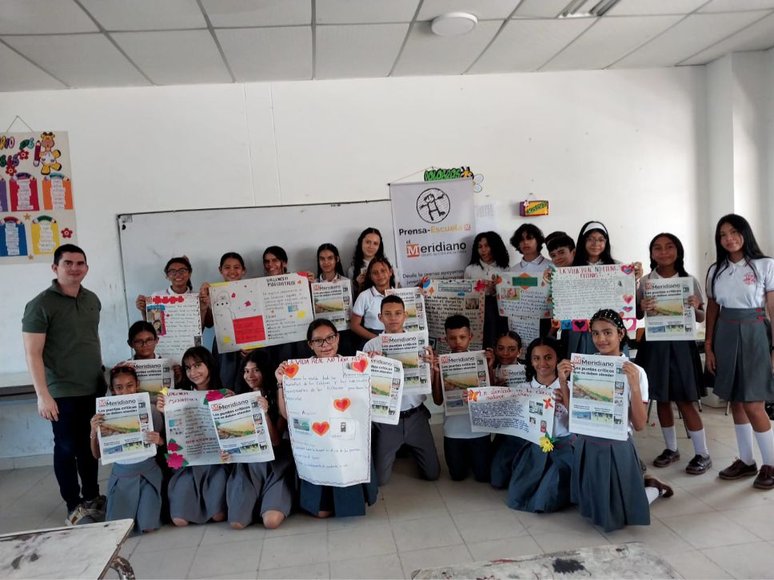 Prensa Escuela hizo una parada en Los Palmitos