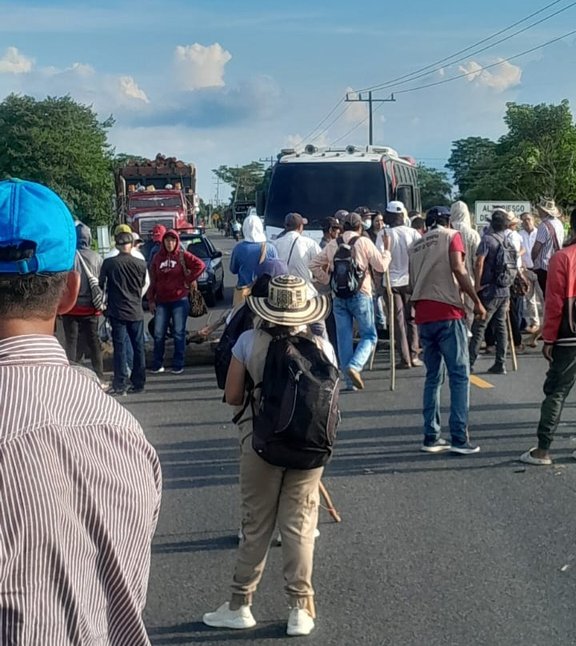 Bloqueo en San Pelayo: La mayoría de las instituciones que fueron convocadas no asistieron