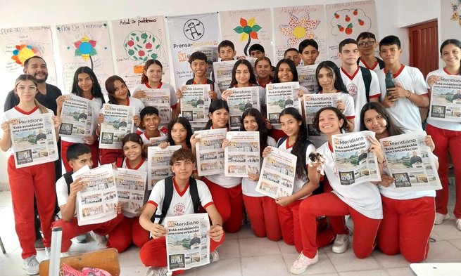 Prensa Escuela llegó y enseñó  en Los Palmitos