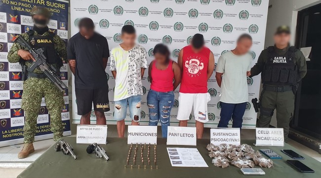 Estarían traficando droga, armas y extorsionando