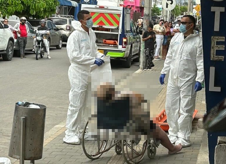 Él era el hombre que falleció en vía pública en Montería