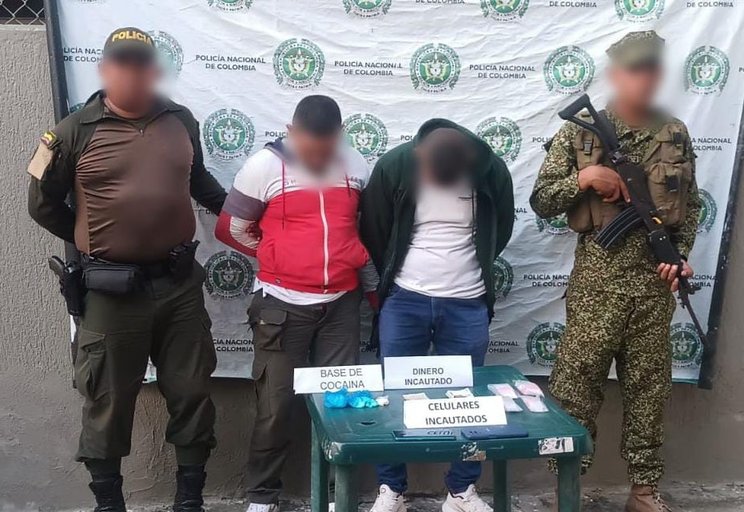 Les incautaron base de coca, celulares y dinero en efectivo