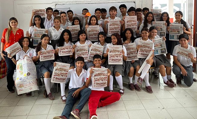 Hicieron parte del programa Prensa Escuela