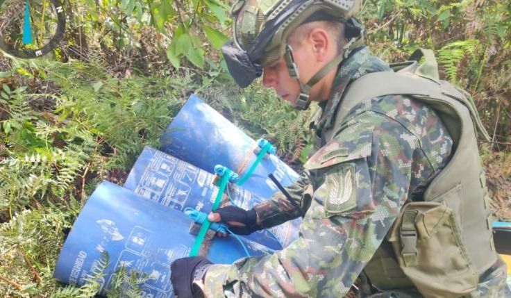 Ejército derribó plataformas para el lanzamiento de explosivos en Norte de Santander