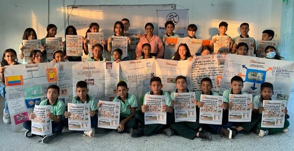 En la I. E. San Vicente de Paul recibieron a Prensa Escuela