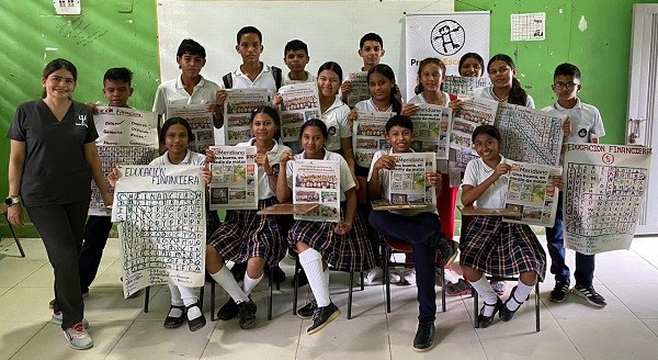 Estudiantes de Sampués, en talleres de Prensa Escuela