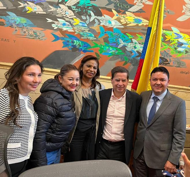 Milene Jarava acompaña a la gobernadora en su gestión en Bogotá