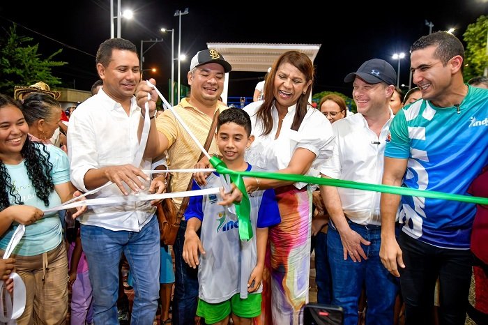 Sueño cumplido: Gobernación de Sucre entregó un moderno parque al barrio San Martín en Galeras