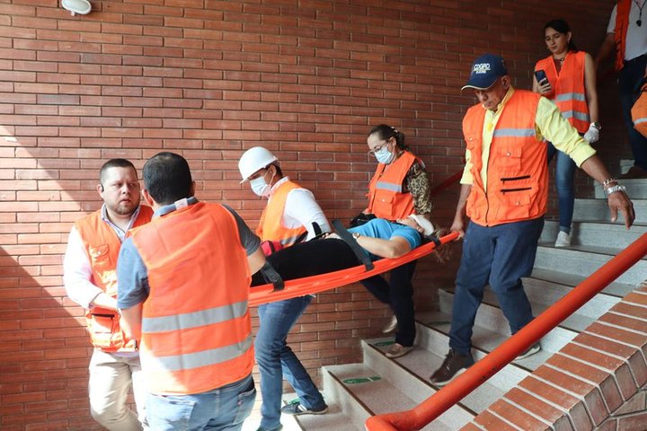 Sucre simuló estar preparado ante las emergencias