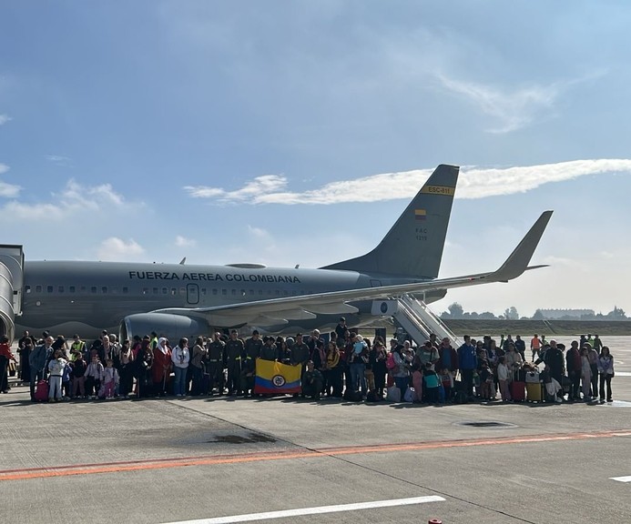 116 colombianos repatriados del Líbano