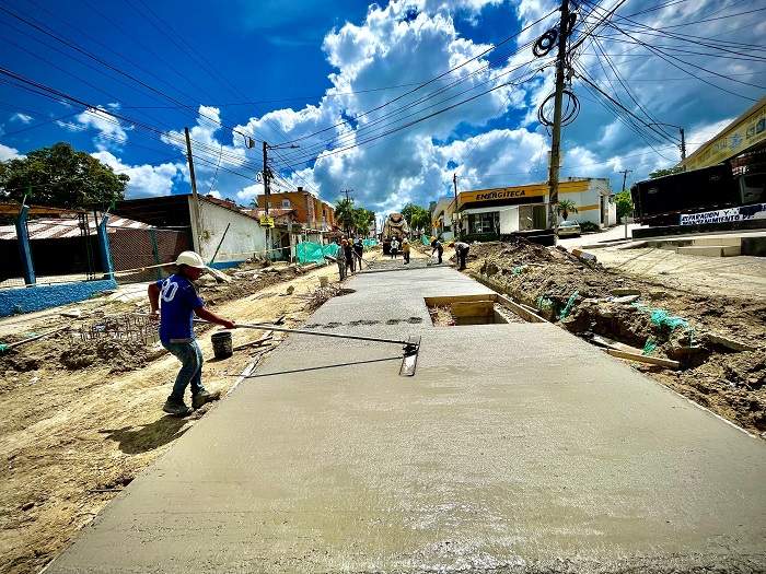 Obras del corredor vial Argelia, a menos del 15 por ciento de culminar