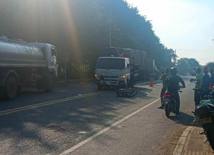 Madre e hija heridas en accidente de tránsito