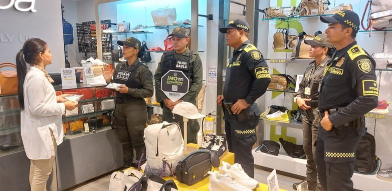 Gaula entregó recomendaciones contra la extorsión en los centros comerciales de Montería