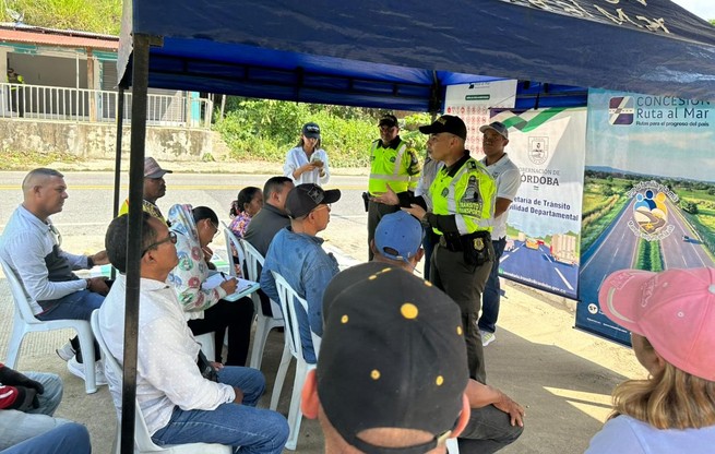 Realizaron campaña con la que buscan prevenir accidentes de tránsito