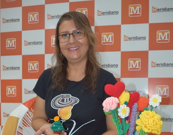 Una historia tejida con pasión a  punta de crochet y reciclaje