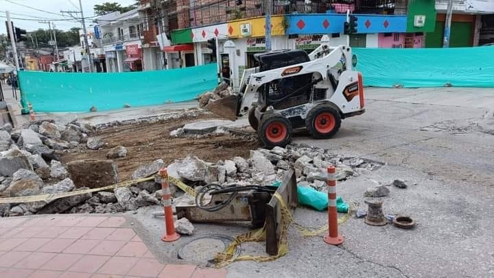 Mejoran tramo vial en la calle Cauca