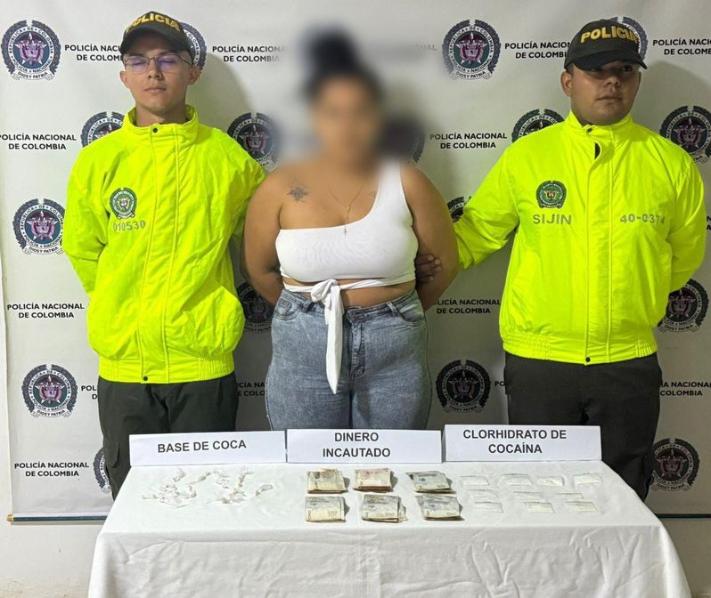 Capturada por tráfico de estupefacientes