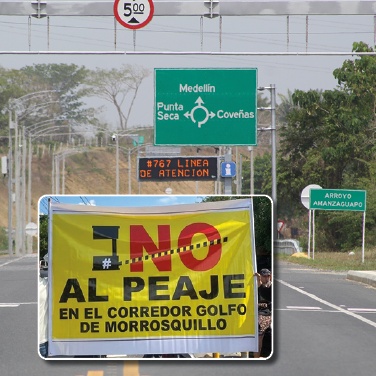 Decenas de acciones en contra del peaje La Caimanera