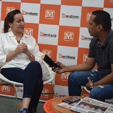 Exministra de Salud, de visita en El Meridiano