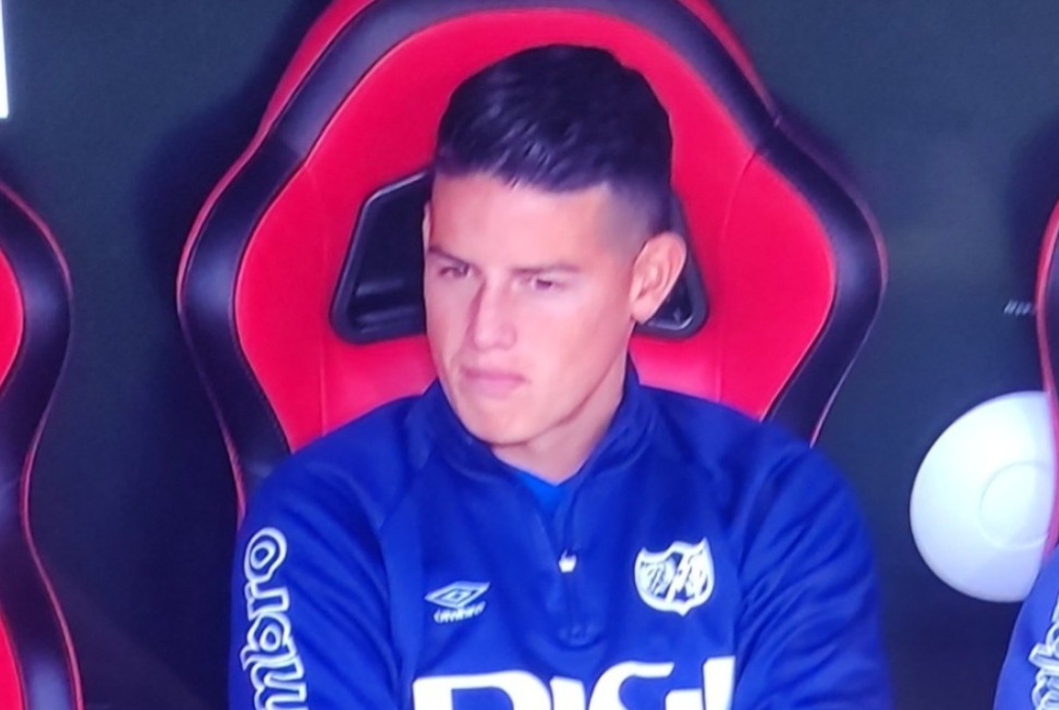 James Rodríguez no sumó minutos con Rayo Vallecano