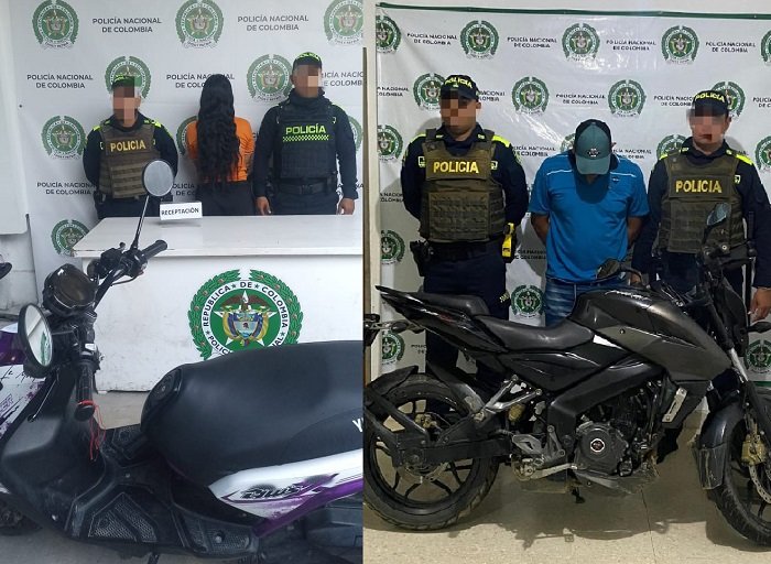 Andaban en motocicletas reportadas como robadas