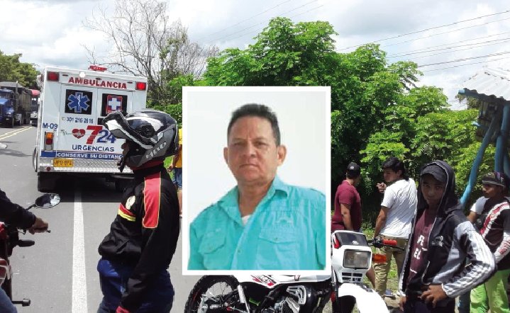 Al parecer una de las llantas se le explotó