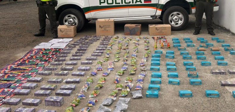 Incautan más de 7.000 unidades de pólvora en Córdoba