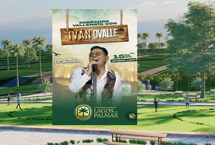Lagos del Palmar, proyecto récord en ventas tiene fiesta de Navidad gratis con Iván Ovalle
