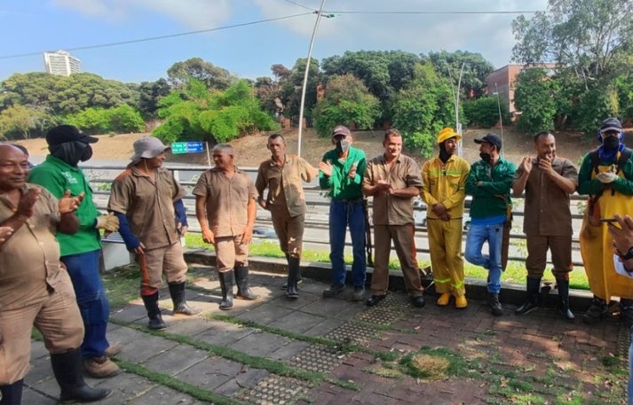 Alcalde de Bucaramanga puso a los presos a trabajar por la ciudad