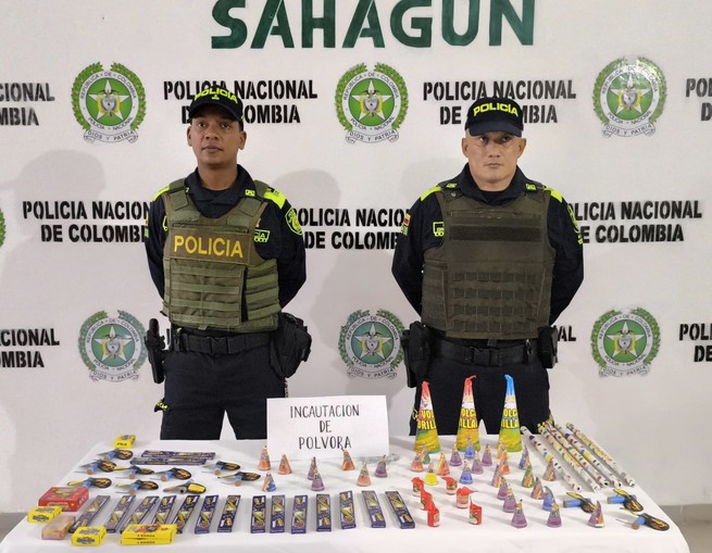 2 mil unidades de pólvora incautadas