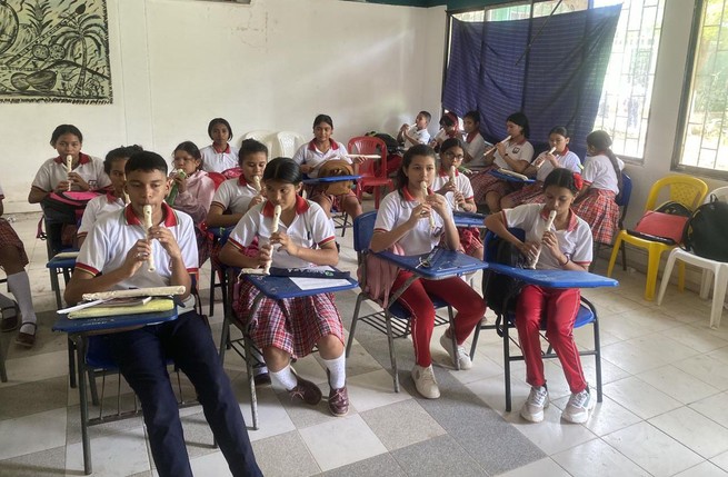 La flauta dulce, el instrumento que reconstruye el tejido social en Sincelejo