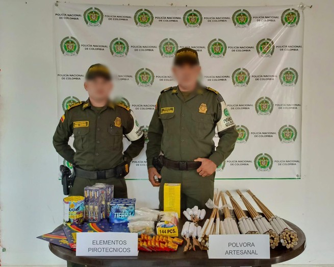Incautaron 12 mil gramos de pólvora en Corozal