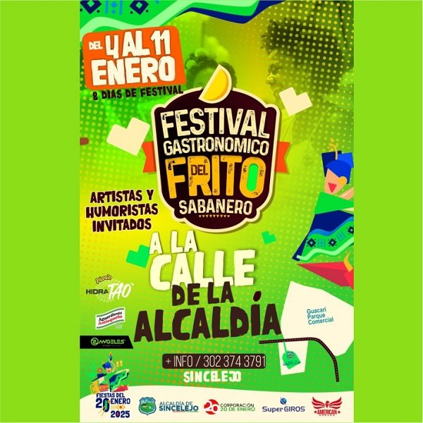 Festival del Frito Sabanero da inicio a las Fiestas del 20 de Enero