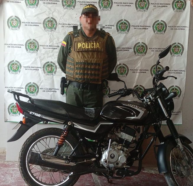 Policía de San Marcos recuperó motocicleta que era solicitada por hurto