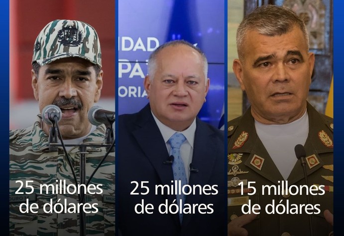 EE.UU. aumenta recompensa por Maduro