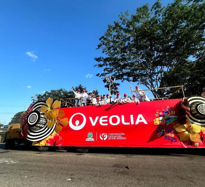 Veolia destacó en las Fiestas del 20 de enero, promoviendo sostenibilidad y bienestar para todos