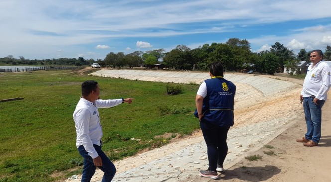Inspeccionaron obras de contención en Galeras
