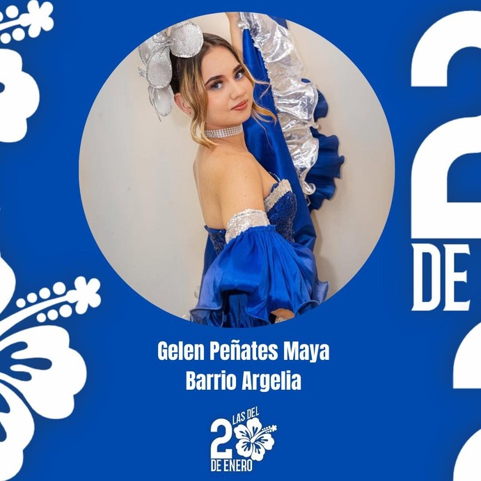 Candidata del barrio Argelia se retiró del reinado del 20 de Enero
