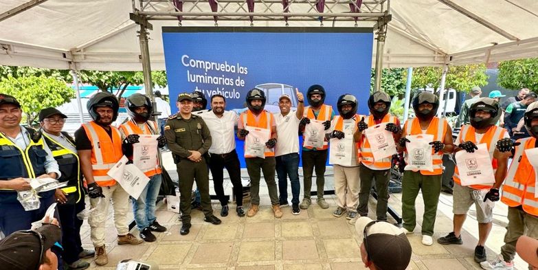 Gobernación de Córdoba inicia 2025 con campaña de seguridad vial en todo el departamento