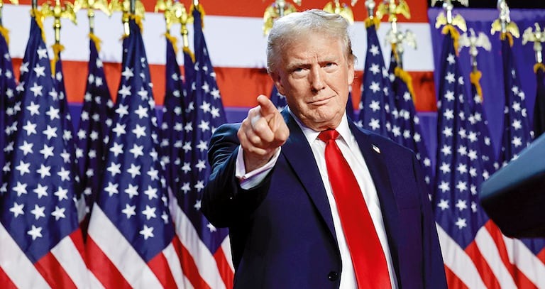Trump llega  a la Casa Blanca