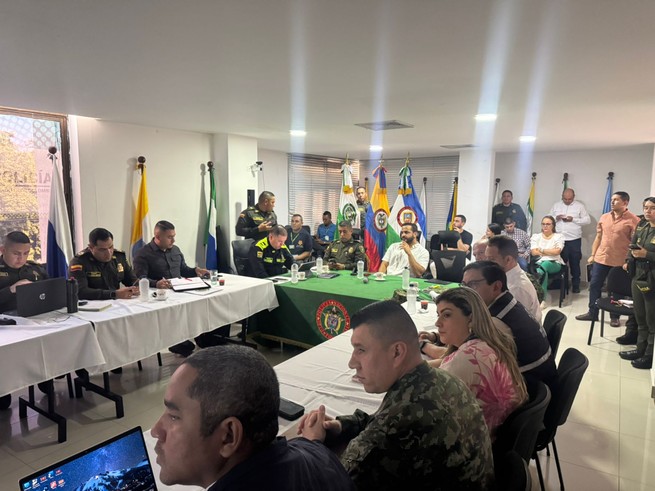 Policía Metropolitana de Montería entrega balance positivo en el Consejo Extraordinario de Seguridad Departamental