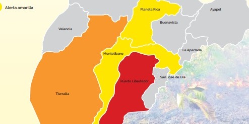 Ocho municipios en alerta por incendios