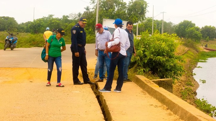 Visitaron el puente La Loma después de El Meridiano, ¿sí habrá solución?