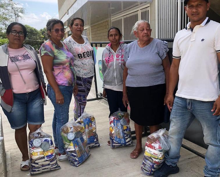 Recibieron apoyo alimentario