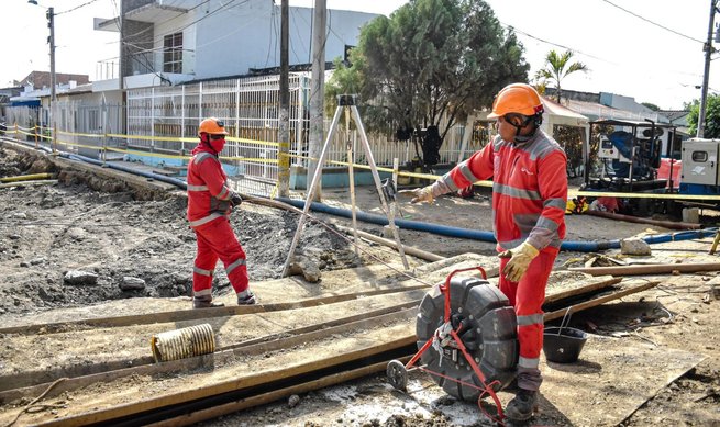 Veolia culmina con éxito la renovación de redes de alcantarillado en la diagonal 9 de La Granja