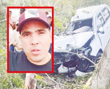 JJ Bertel sufrió  un accidente