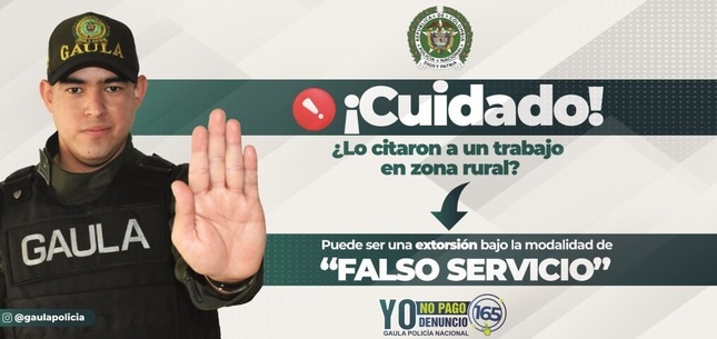 El Gaula incrementa campañas contra el falso servicio