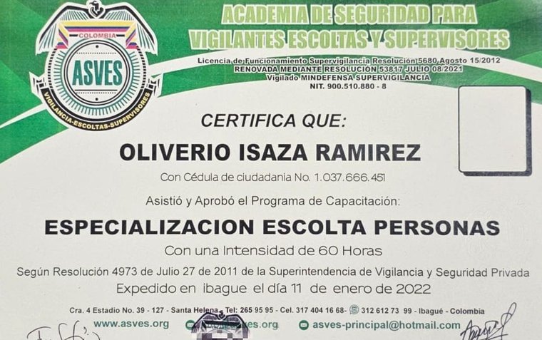 Desarticulan red criminal que certificaba delincuentes como escoltas