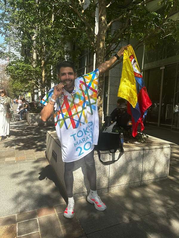 Sampuesano se destacó en maratón de Tokio